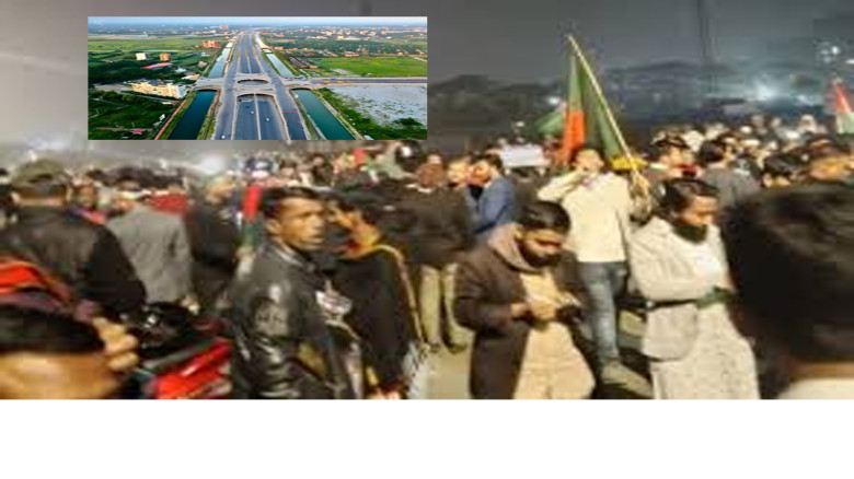 ঢাকা জনসমুদ্রে রূপ নিল, বসুন্ধরায় তিনশ ফিট সড়কজুড়ে মানুষের ঢ