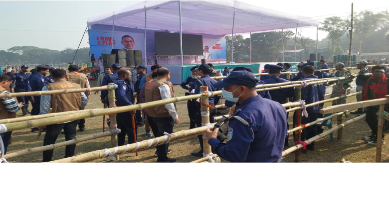 ময়মনসিংহে তারেক রহমানের জনসভা ঘিরে কঠোর নিরাপত্তা ব্যবস্থা