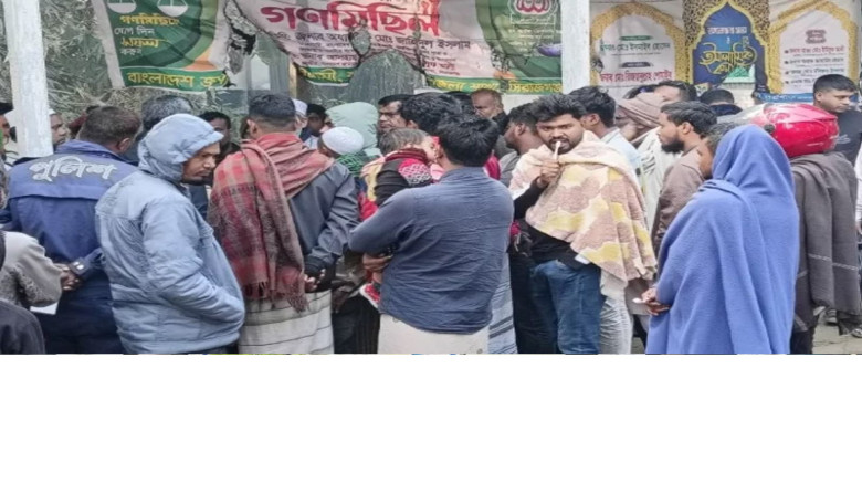 সিরাজগঞ্জে জামায়াতে ইসলামীর নির্বাচনী অফিসে আগুন