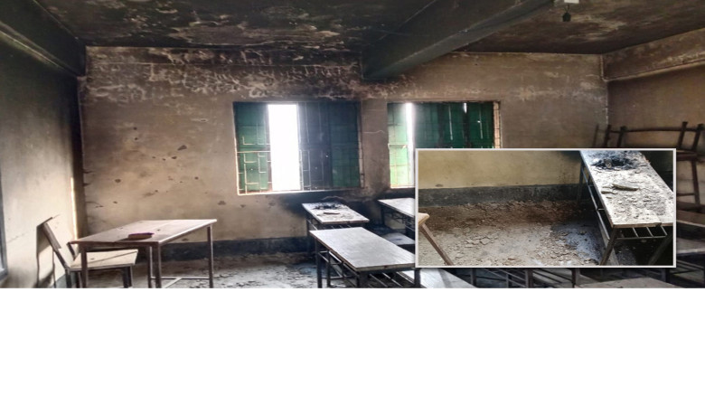 নেত্রকোনায় একাধিক ভোটকেন্দ্রের বুথে অগ্নিসংযোগ