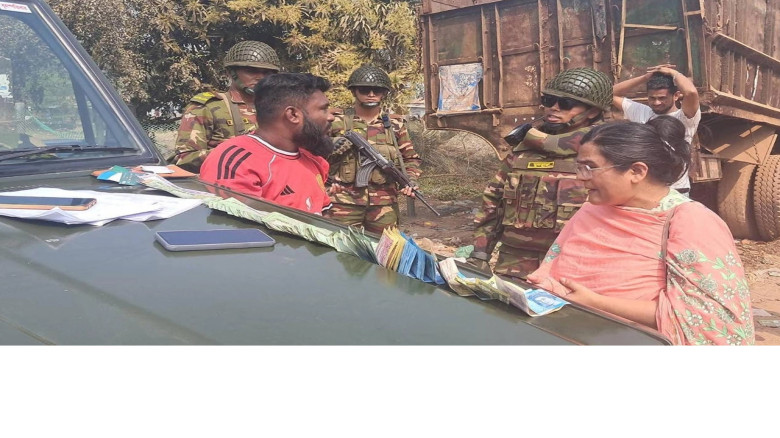 যৌথবাহিনীর চেকপোস্টে নগদ টাকাসহ বিএনপি সমর্থক গ্রেপ্তার