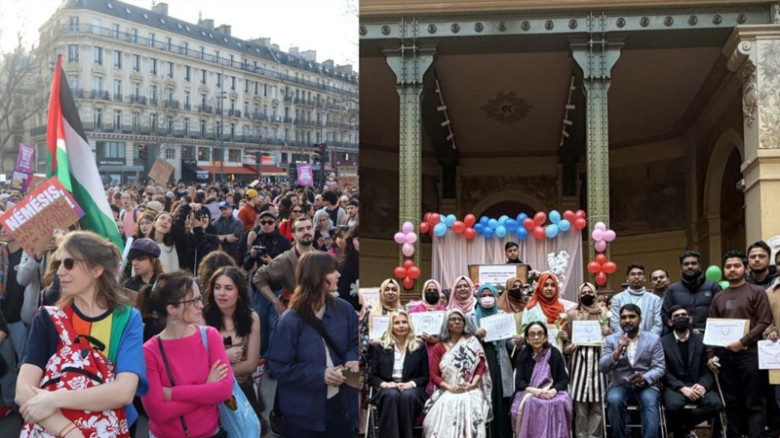 আন্তর্জাতিক নারী দিবসে প্যারিসে বিক্ষোভ, বাংলাদেশিদের সাংস্ক