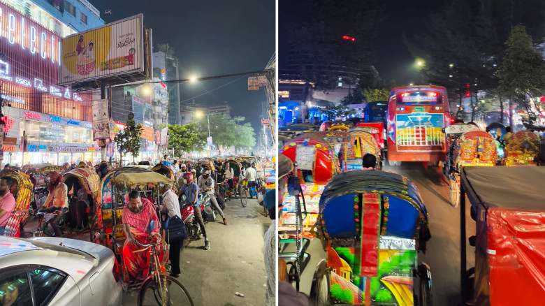 ব্যাটারিচালিত অটোরিকশার দাপটে নেত্রকোনায় তীব্র যানজট