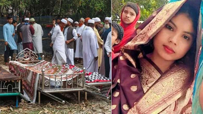 রামপাল দুর্ঘটনায় নিহত নববধূ মিতুসহ চারজনের দাফন