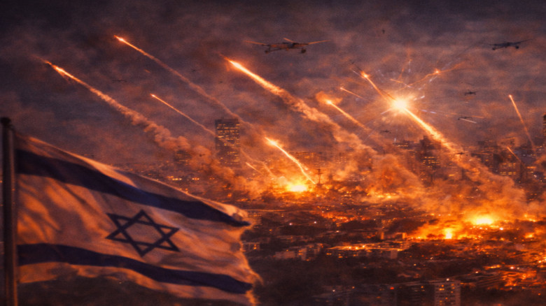 ইসরায়েল লক্ষ্য করে ইরানের ক্ষেপণাস্ত্র হামলা