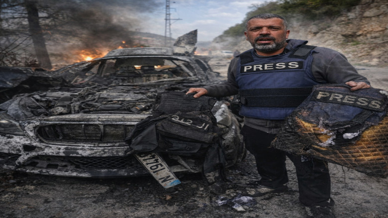 লেবাননে সাংবাদিকদের গাড়িতে বিমান হামলা, নিহত তিন