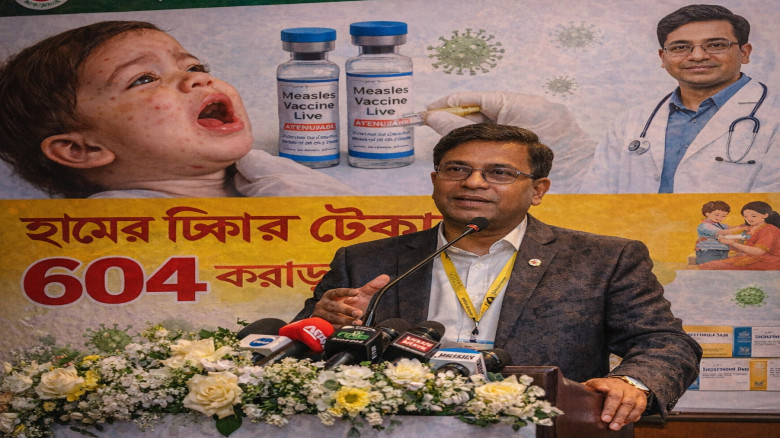 হামের প্রাদুর্ভাব ঠেকাতে ৬০৪ কোটি টাকার টিকা ক্রয়