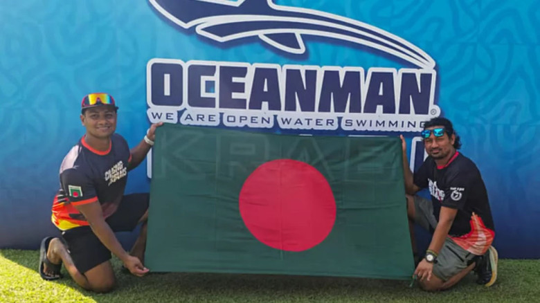 আন্দামান সাগরে বাংলাদেশের দুই সাঁতারুর অনন্য সাফল্য