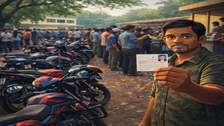 ভোর থেকে লাইনে চালকরা, শুরু ফুয়েল কার্ড বিতরণ