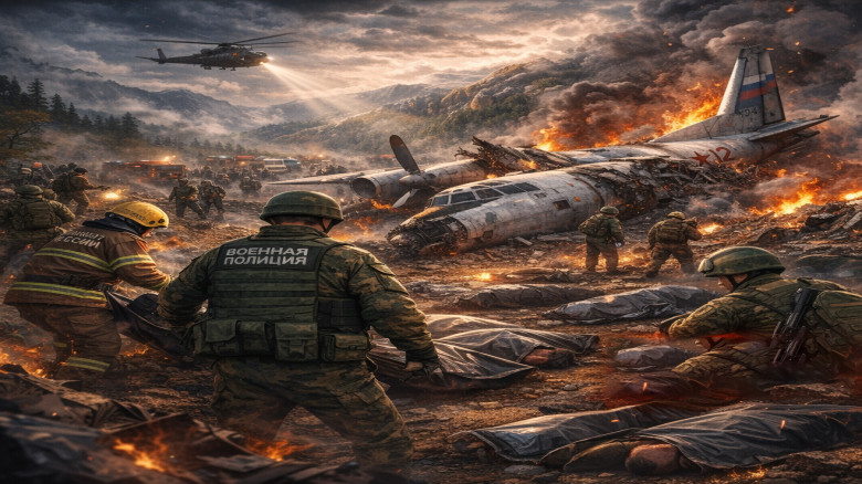 রাশিয়ার সামরিক বিমান দুর্ঘটনায় ২৯ জন নিহত