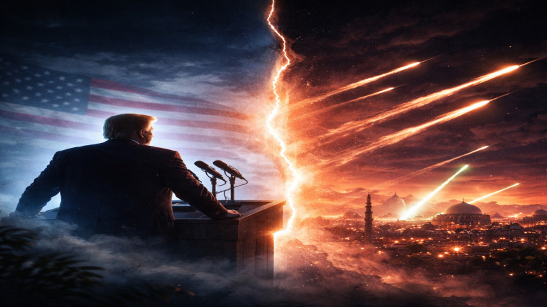 ট্রাম্পের বক্তব্য শেষ, সঙ্গে সঙ্গেই ইরানের পাল্টা হামলা