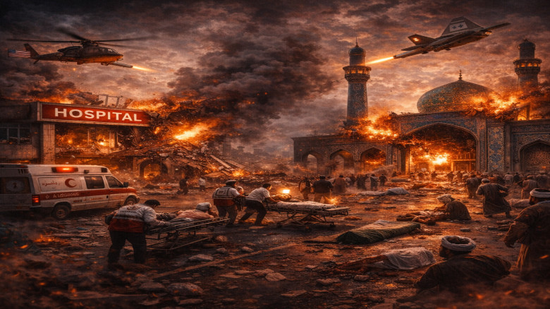 ইরানে হাসপাতাল-মসজিদে হামলার অভিযোগ, স্বাস্থ্যব্যবস্থা ভেঙে 