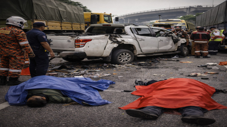 মালয়েশিয়ায় ভয়াবহ সড়ক দুর্ঘটনা, প্রাণ গেল বাংলাদেশিসহ ২ জনের