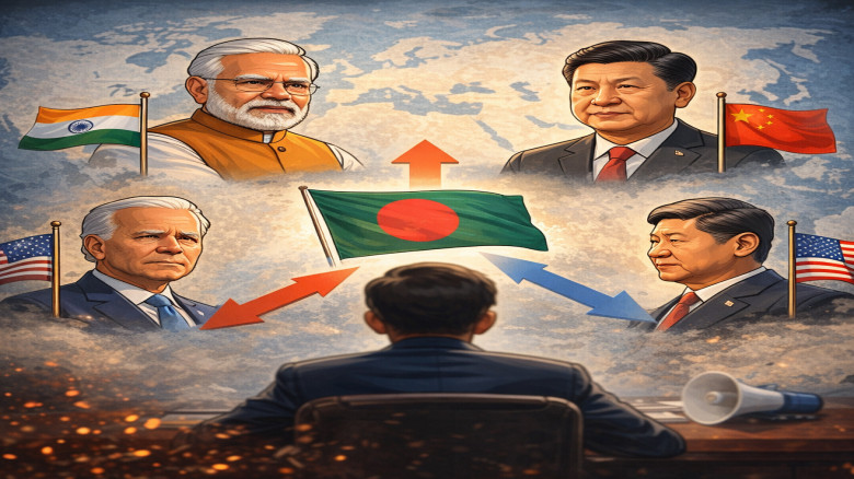 বাংলাদেশের পররাষ্ট্রনীতি: ভারত, চীন, নাকি যুক্তরাষ্ট্রের দিক