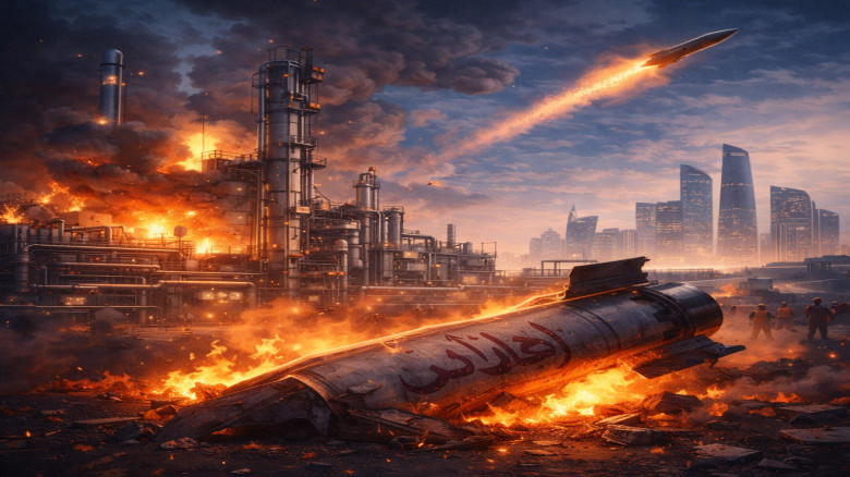 আবুধাবির কারখানায় ইরানের হামলায় আগুন, উৎপাদন সাময়িক বন্ধ