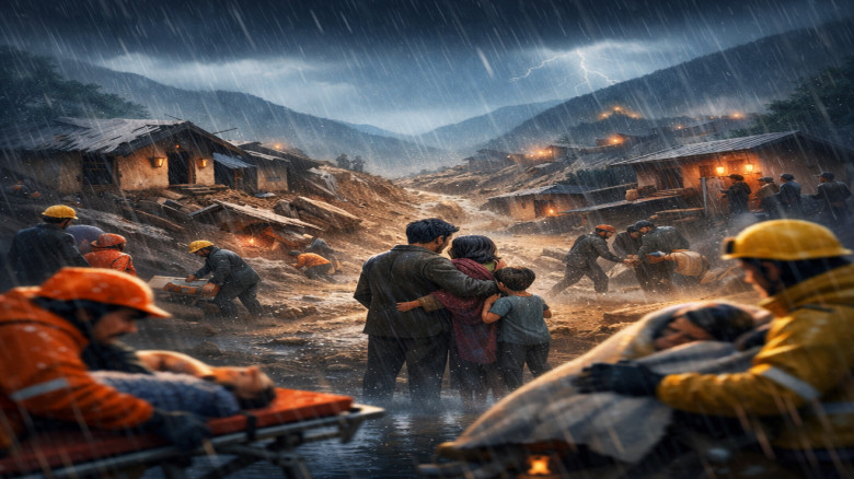 পাকিস্তানে ভারি বর্ষণে ৪৫ জনের মৃত্যু, আহত শতাধিক