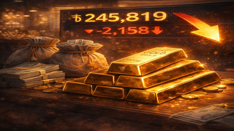 দেশের বাজারে সোনার মূল্য সাময়িকভাবে হ্রাস