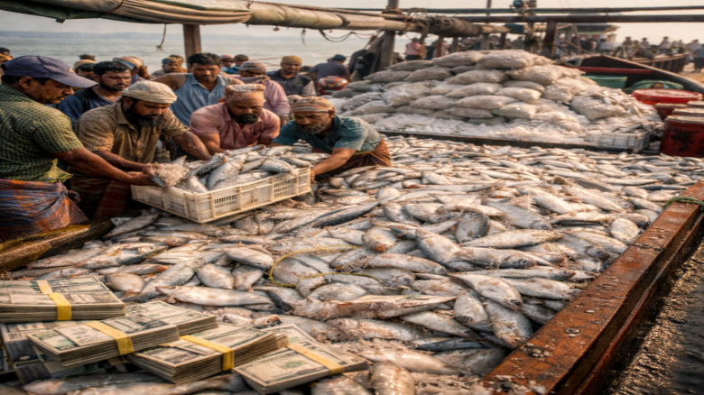 জালে ধরা পড়ল ১০১ মণ ইলিশ, বাজারমূল্য ৩৩ লাখ টাকা