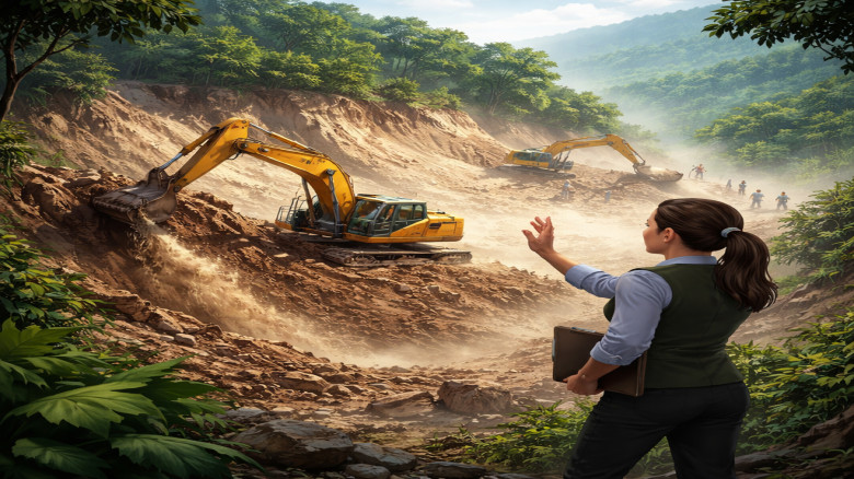 খাগড়াছড়িতে পাহাড় কেটে সাবাড়, অভিযান শুরু প্রশাসনের