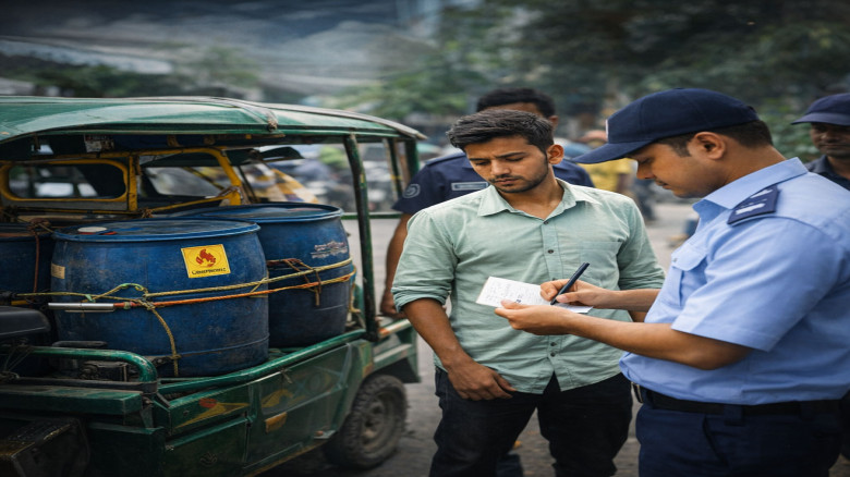ফরিদপুরে তেল পাচারে ইজিবাইক আটক, জরিমানা আরোপ