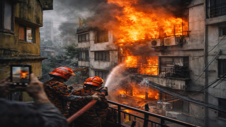 রাজধানীর কাঁটাবনে অগ্নিকাণ্ড, দ্রুত নিয়ন্ত্রণে ফায়ার সার্ভিস