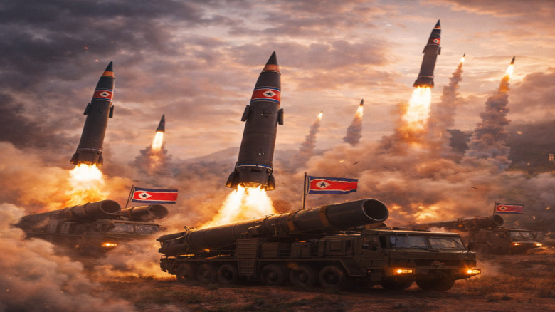 আধুনিক অস্ত্র প্রদর্শনে কৌশল বদলাচ্ছে উত্তর কোরিয়া