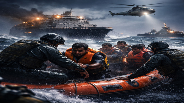 বাংলাদেশিসহ বিদেশি নাবিকদের বাঁচালো পাকিস্তান নৌবাহিনী