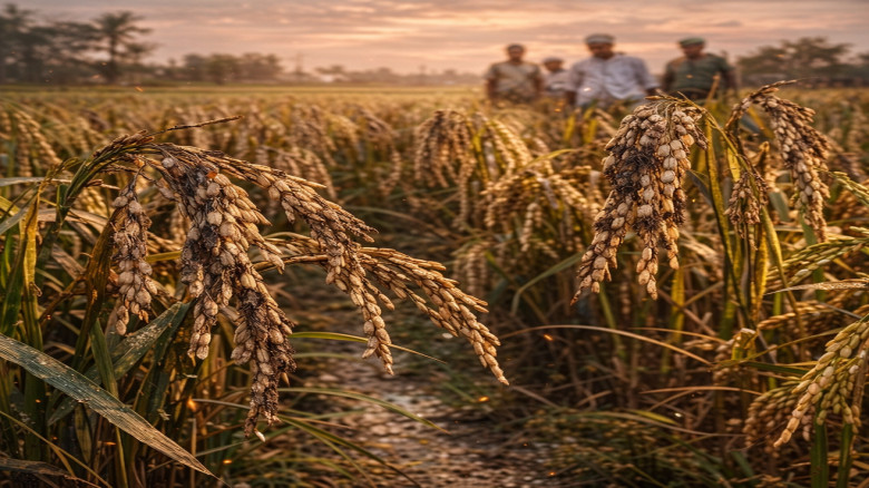 ব্লাস্ট রোগে হুমকির মুখে বোরো ফলন