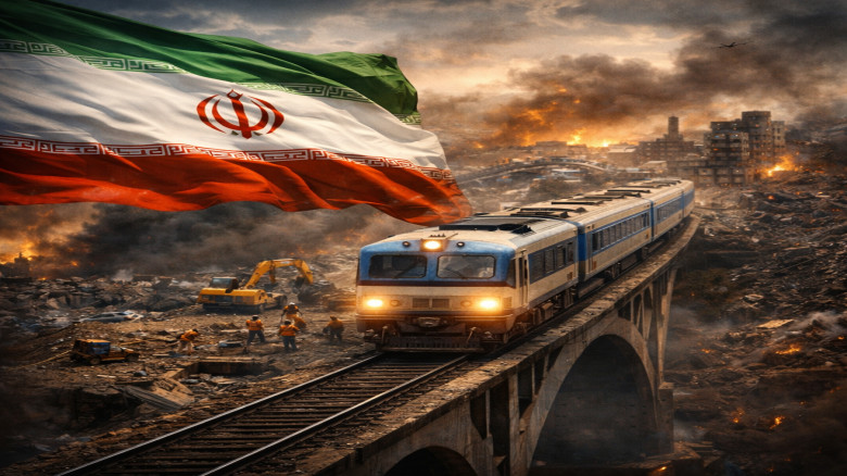 যুদ্ধবিধ্বস্ত রেলপথ ৪০ ঘণ্টায় চালু করল ইরান