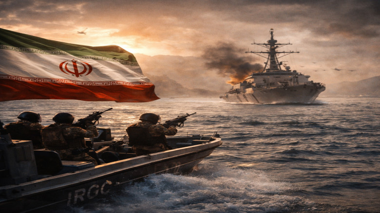 হরমুজে পিছু হটল মার্কিন যুদ্ধজাহাজ