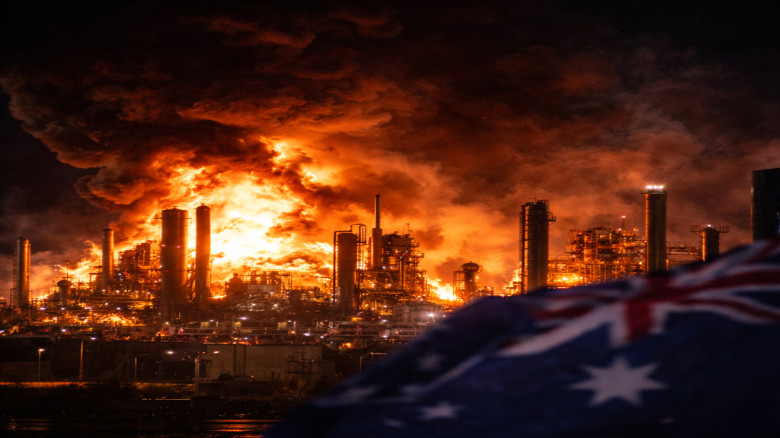 অস্ট্রেলিয়ার তেল শোধনাগারে আগুন, জ্বালানি সংকটের শঙ্কা