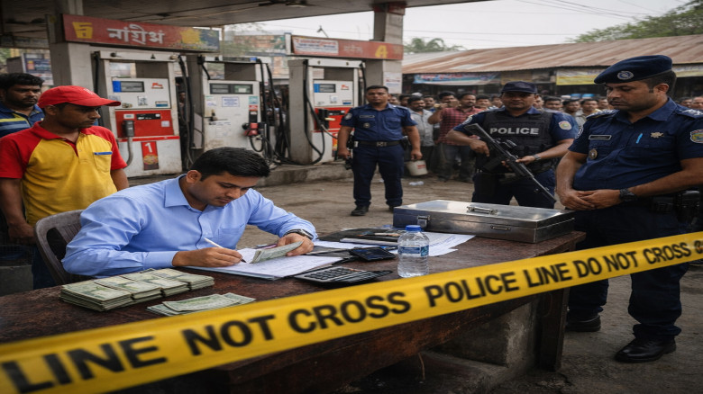 মজুত থাকলেও বিক্রি বন্ধ, চাঁপাইনবাবগঞ্জে স্টেশনকে জরিমানা