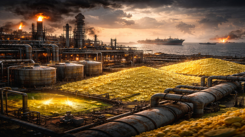 ইরান যুদ্ধের ধাক্কায় হুমকিতে সালফার বাজার