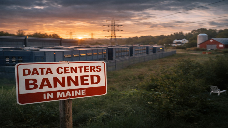 এআই অবকাঠামোতে ব্রেক: মেইনে বড় ডেটা সেন্টার নিষিদ্ধ