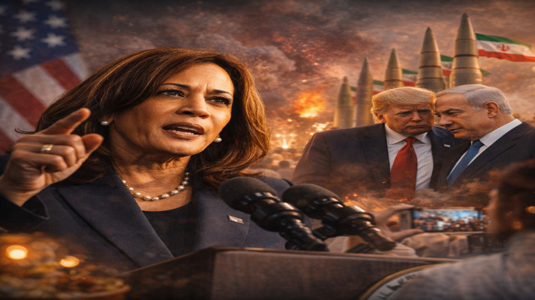 ট্রাম্পকে যুদ্ধের দিকে ঠেলে দিয়েছেন নেতানিয়াহু: কমালা হ্যারি