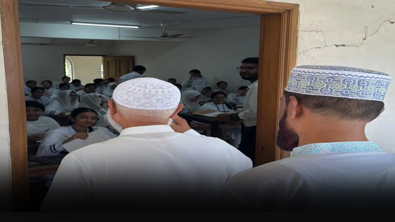 পরীক্ষার্থীদের খোঁজ নিতে কেন্দ্র পরিদর্শনে জামায়াত আমির