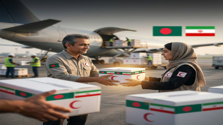 মানবিক উদ্যোগে ইরানে ওষুধ ও চিকিৎসা সামগ্রী পাঠাচ্ছে বাংলাদে