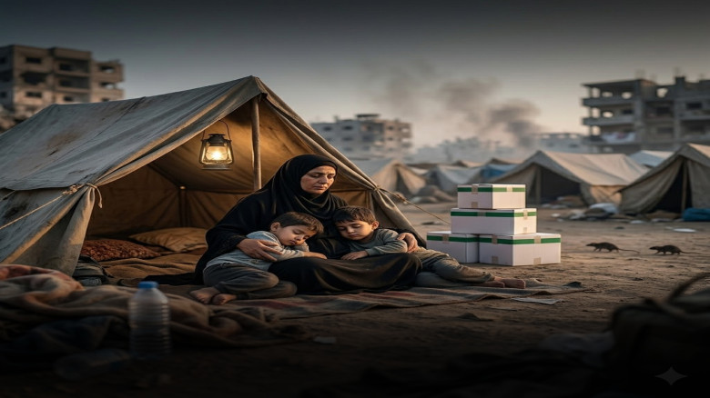 গাজায় যুদ্ধের মাঝেও নতুন সংকট, ইঁদুরে আতঙ্কে বাস্তুচ্যুতরা