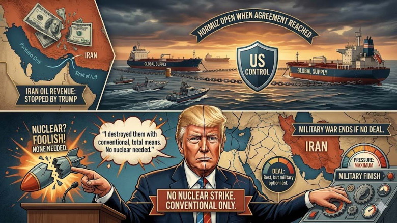 পারমাণবিক হামলার প্রয়োজন নেই—ইরান ইস্যুতে ট্রাম্প