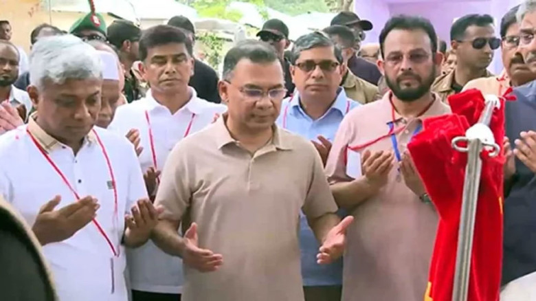 যশোরের উলশীতে বাবার খাল পুনঃখনন উদ্বোধন করলেন তারেক রহমান