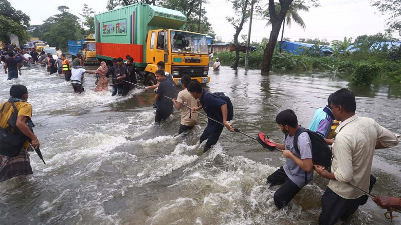 সিলেট অঞ্চলে বন্যার সতর্কতা, নদীর পানি বিপৎসীমার পথে
