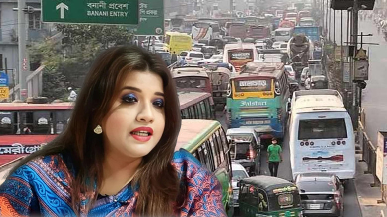 বনানীতে প্রতিমন্ত্রীর গাড়িতে বাসের ধাক্কা, চালক আটক