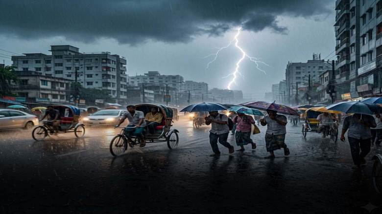 ৫ দিন ধরে বজ্রসহ বৃষ্টির সম্ভাবনা, সতর্কতা জারি