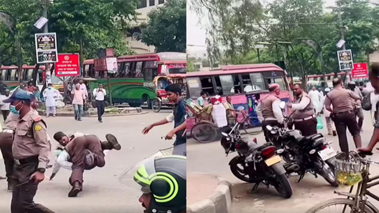 গুলিস্তানে হাতাহাতির ঘটনায় দুই ট্রাফিক কনস্টেবল বরখাস্ত