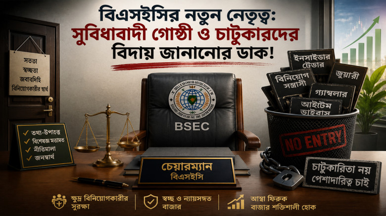 বিএসইসির নতুন নেতৃত্ব: সুবিধাবাদী গোষ্ঠী ও চাটুকারদের বিদায় 