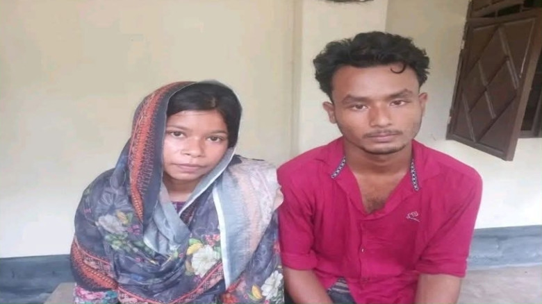 ফুলবাড়ীতে হিন্দু যুবকের বাড়িতে মুসলিম তরুণী