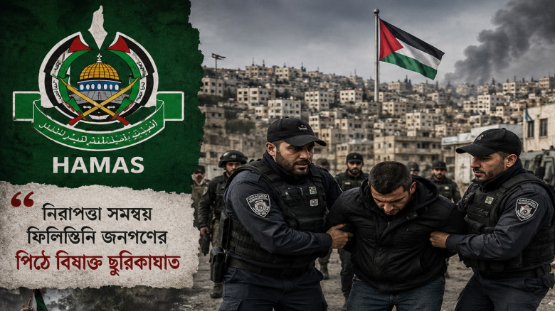 ইসরায়েলের সঙ্গে নিরাপত্তা সমন্বয় বন্ধের আহ্বান জানাল হামাস