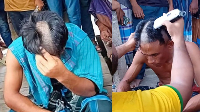 ফরিদপুরে মাদকের অভিযোগে দুই যুবককে প্রকাশ্যে হেনস্তার অভিযোগ