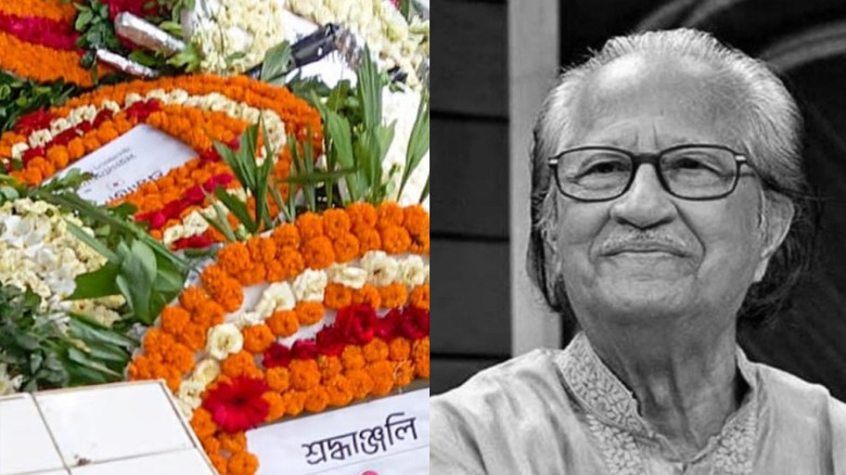 বনানী কবরস্থানে চিরনিদ্রায় শায়িত বরেণ্য শিল্পী মুস্তাফা মনোয়
