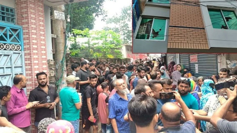 যশোরে এমপি গোলাম রসুলের বাড়িতে বিক্ষোভ, মেয়ের বিরুদ্ধে মারধর